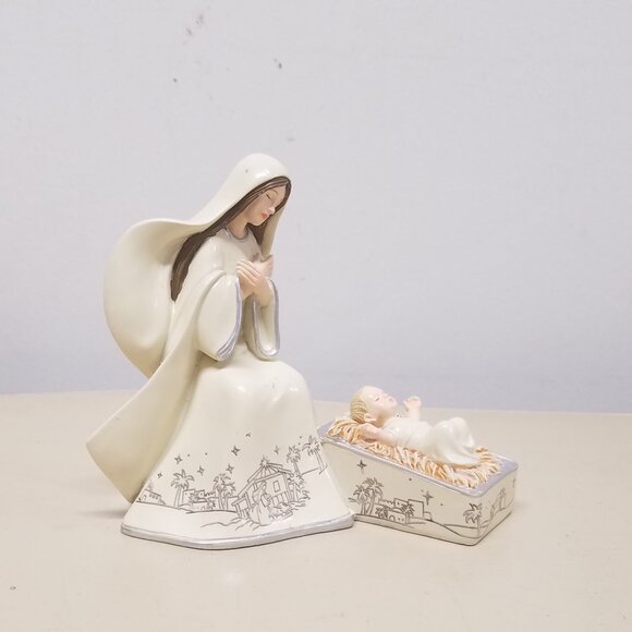 Silver Blessings Nativity Christmas Tree Collection Joseph, Mary, Jesus Figurine - Picture 10 of 16